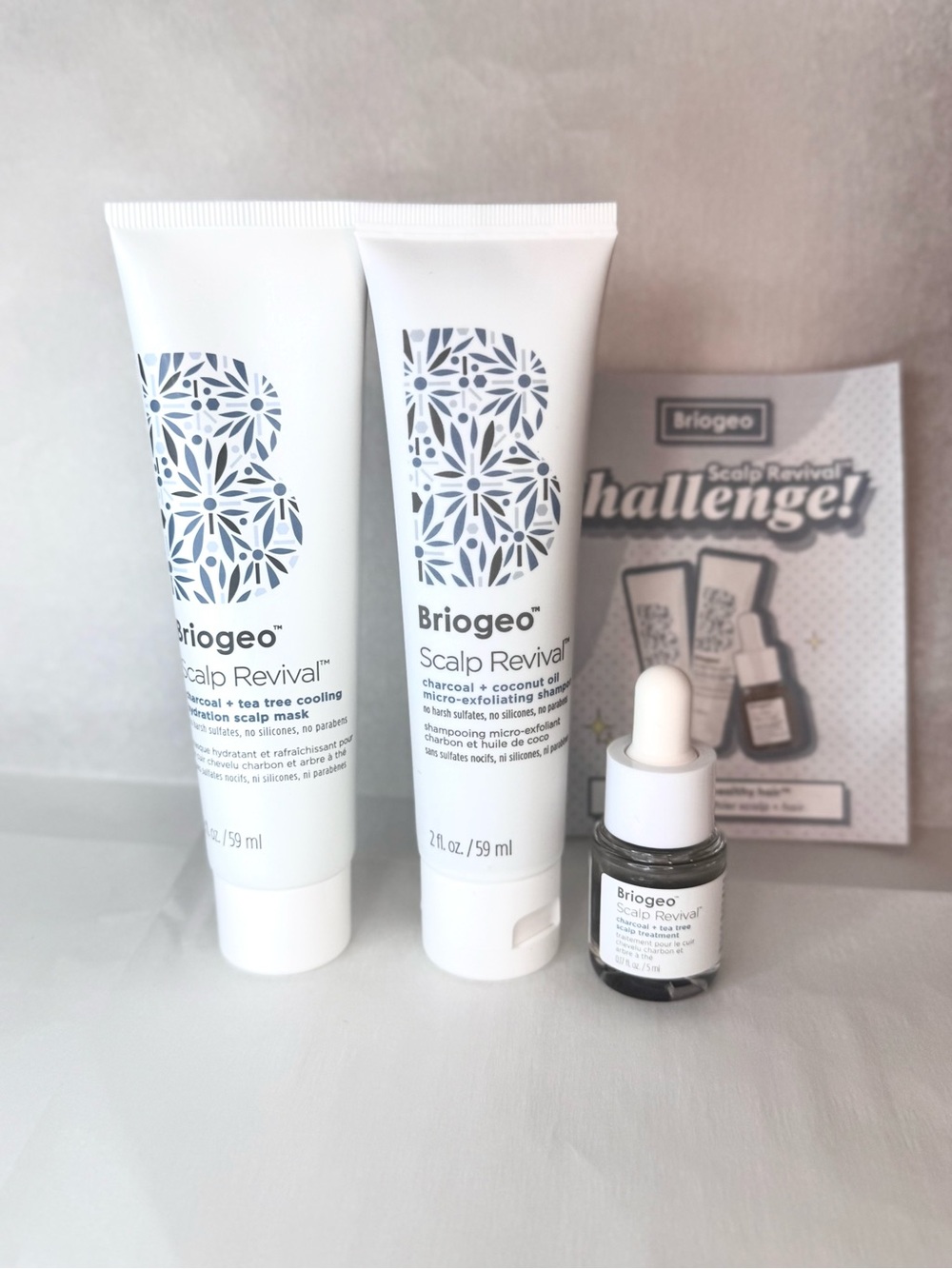 Briogeo Scalp Revival Charcoal + Tea Tree Cooling Scalp Mask set